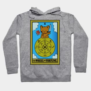 TAROT CARDS | THE WHEEL OF FORTUNE. | CAT Hoodie